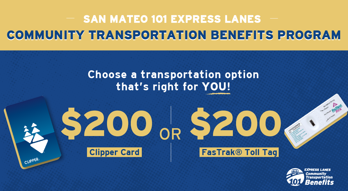 Choose $200 on a Clipper card, or $200 on a FasTrak toll tag